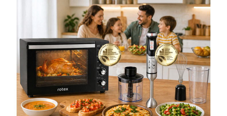 Rotex - лідер 2025 року: нагорода за блендери та електропечі