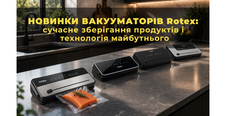 Вакууматори Rotex: новий рівень зберігання продуктів