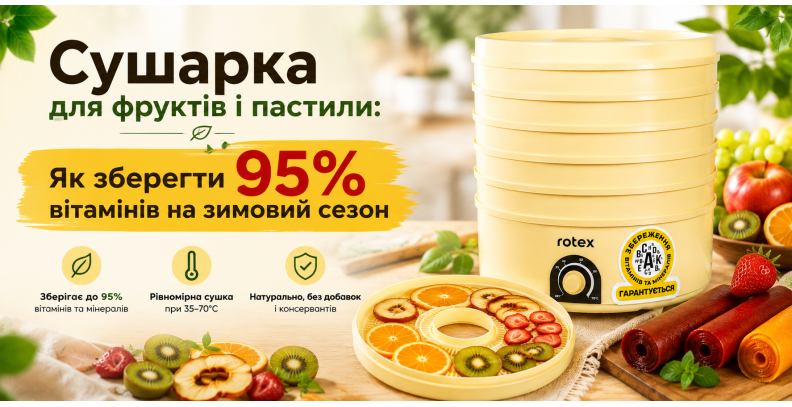 Пастила, джерки та вітаміни на зиму